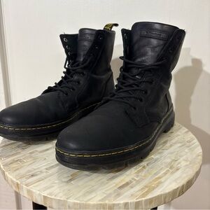 Black Leather Men's Boots